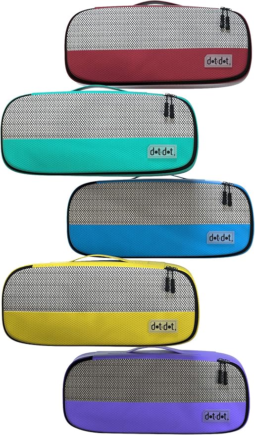 Slim Packing Cubes for Suitcases - 5 Pcs set of Packing Cubes for Travel Carry on Suitcase Organizer Bags - Travel Cubes Organizer Bags for Luggage