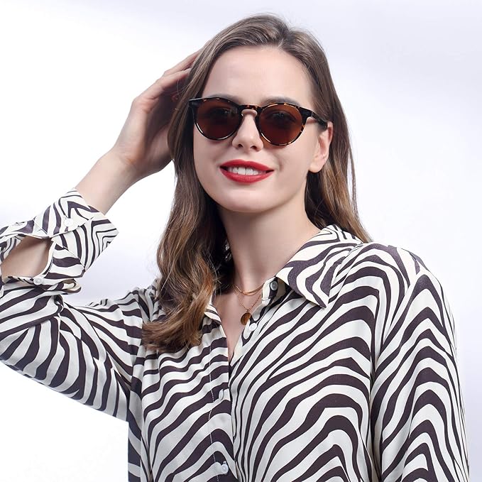 CARFIA Polarized Sunglasses for Women UV Protection Small Face Acetate Frame CA5288