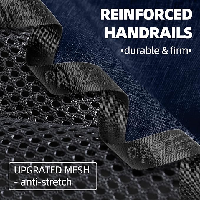 Top Load Medium Cat Carrier Privacy Curtain, American Airline Approved TSA Pet Travel Crate Suitcase Luggage Sleeve, Soft-Sided Teacup Poodle Dog Vet Bag Cage 18x11x11 Delta Under Seat Navy