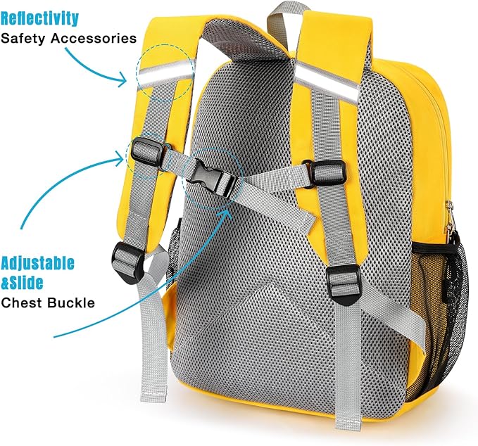 STEAMEDBUN Kids Backpack for Boys,Kindergarten Backpack for Toddler Boys Age 3-6