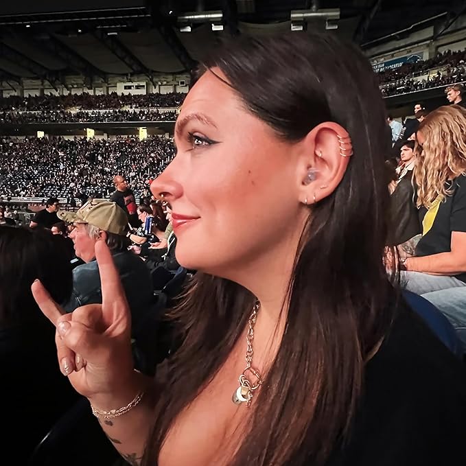 Eargasm High Fidelity Earplugs with Transparent Filters - Reusable Noise Reduction Hearing Protection Ear-Plugs with Carrying Case for Motorcycle, Concerts, Festivals, Raves, Live Events, Sports