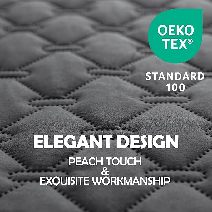 gogobunny 3X Stronger Waterproof Pet Blanket, Scratch Proof Furniture Protector for Dogs Cats, Reversible Cover 52x82 Inch, Dark Grey