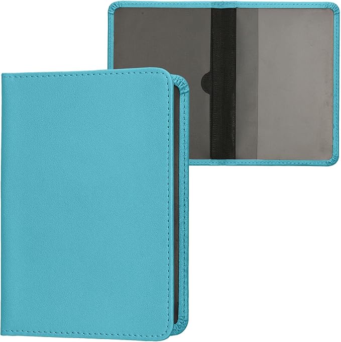 kwmobile Registration and Insurance Holder - Car Document Holder for Vehicle Documents and Cards - PU Leather - Black