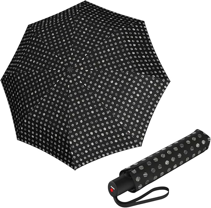 Knirps A.200 Medium Duomatic Windproof Umbrella for Adults – Automatic Open Close 38.5" Canopy, Travel Case Included