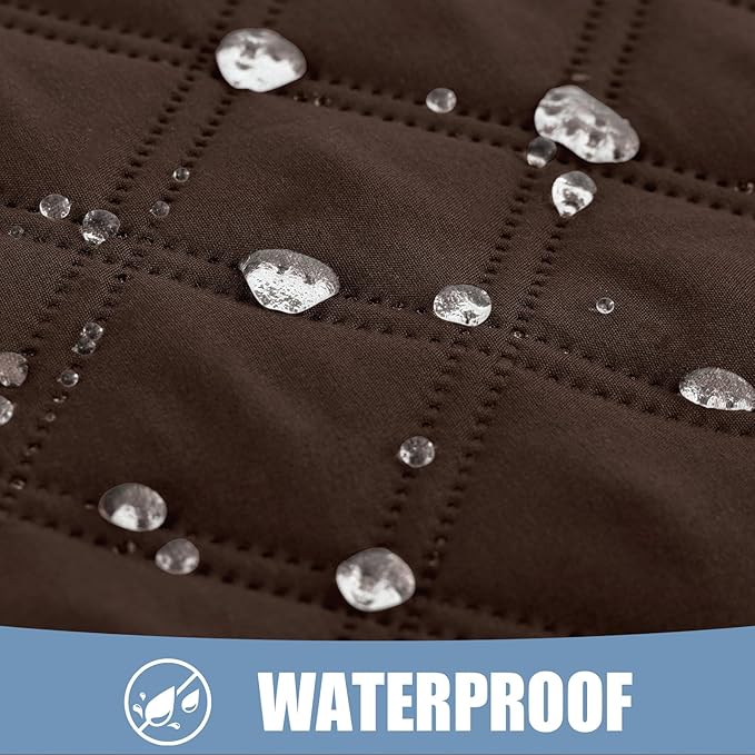 Smiry Waterproof Dog Bed Cover Pet Blanket, Soft Washable Dog Blanket for Furniture Bed Couch Sofa Reversible, Checkered (30"x70", Chocolate/Chocolate)