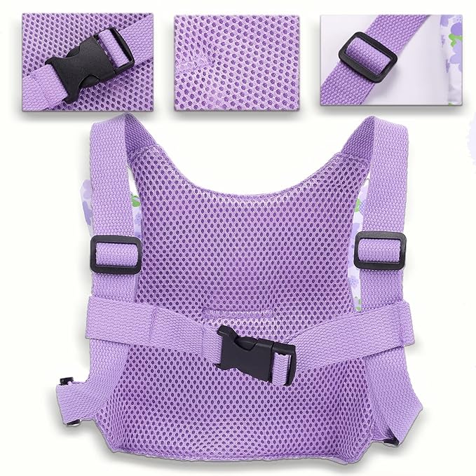 Toddlers Leash + Anti Lost Wrist Link Child Kids Safety Harness Kids Walking Wristband Assistant Strap Belt for Girl Pink Christmas Gift (Purple)