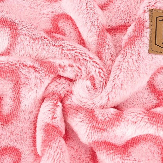 XPUDAC Dog Pajamas Heart Fleece Dog Sweater Winter Puppy Clothes for Small Medium Dogs Girl Pet Holiday Clothes Doggie Outfits for Valentines Day, XL