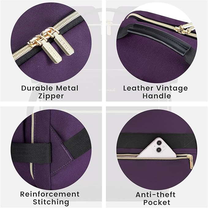 LOVEVOOK 50L Large Travel Backpack for Women Men Fits 17 Inch Laptop, Carry on Backpack for Traveling on Airplane, Personal Item Bag Airline Approved, Business Causal Weekender Backpacks