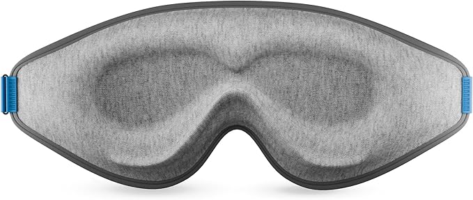 MyHalos® Cotton Sleep Mask - Eye Masks for Sleep - 100% Blackout Sleeping Mask for Women, Men & Side Sleepers - 3D Sleeping Eye Mask for Zero Pressure - Award Winning Design and Eyelash Friendly