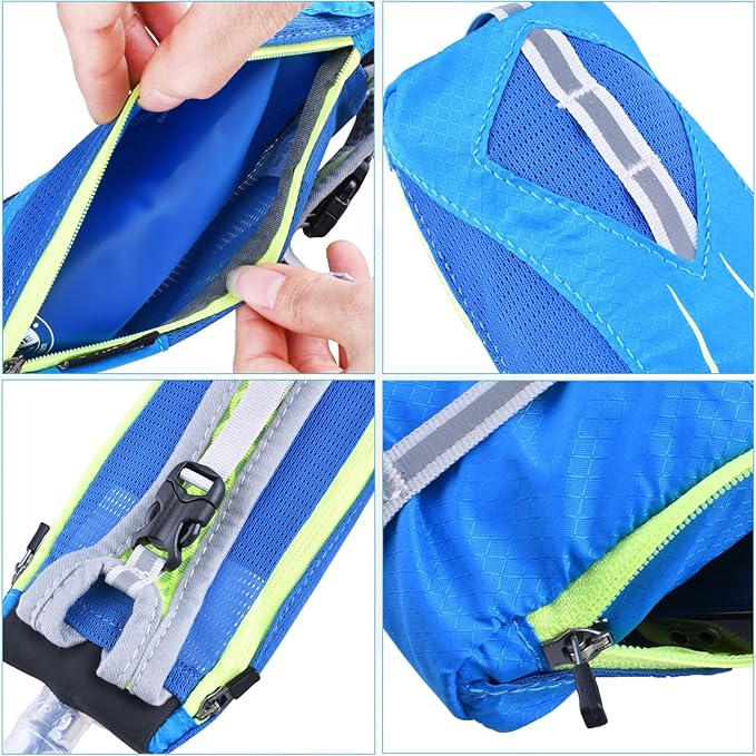 Azarxis TPU Soft Flask Collapsible Water Bottles BPA-Free 250ml 350ml 500ml 600ml for Hydration Vest Pack Running Hiking Cycling Climbing