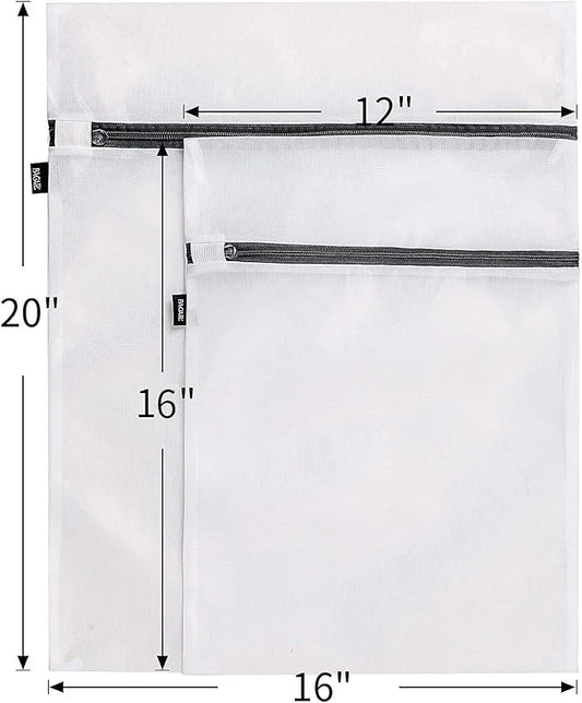 BAGAIL Laundry Bags Mesh Wash Bag for Intimates Lingerie and Delicates,6Pcs(3L,3M)