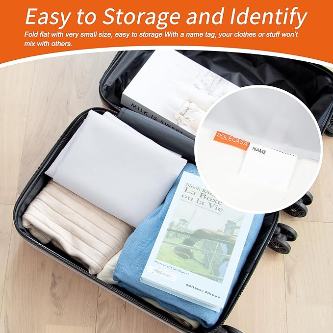 Gifts for Women,Polecasa Extra Heavy Duty Large Laundry Bag with Sturdy Handles and Drawstring Closure, Christmas Gift for Men, 28 x 36 inches Storage Bag for Basket, College, Dorm, Travel, Silver