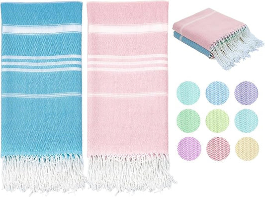 Turkish Beach Towel Quick Dry Absorbent Cotton Lightweight Thin Bathroom Bath Pool Swim Towels Extra Large Oversized Sand Free Beach Accessories Essentials Stuff Cloud Gift for Adults