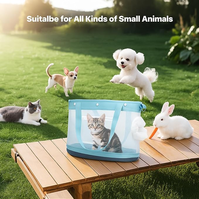 Dog Purse Carrier for Small Dogs, Cats - Dog Carrier Purse for Small Animals up to 22lbs, Collapsible Breathable Pet Carrier Sling for Outing Travel Vet-Gray