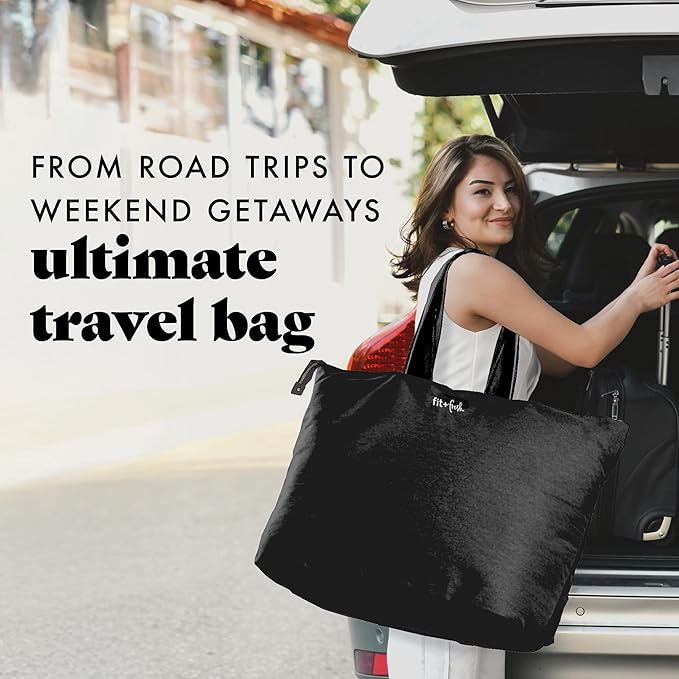 Fit & Fresh Large Beach Bag for Women - Extra Large Travel Tote With Pockets