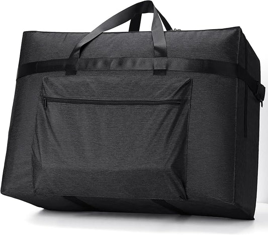 SUNUP Large Duffle Bag for Travel, 80L Foldable Travel Duffel Bag for Men Women, Waterproof Carry On Overnight Weekender Moving Storage Bags, Black