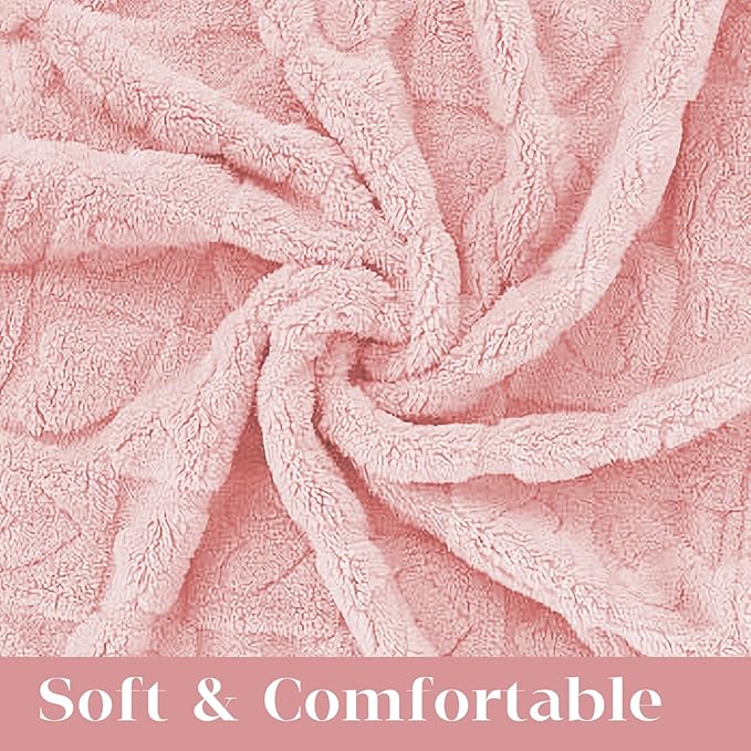 MACEVIA Fluffy Fleece Dog Blankets,Warm Soft Fuzzy Pets Blanket for Puppy,Small,Medium,Large Dogs and Cats,Plush Pet Throws for Bed,Couch,Sofa,Travel(40x60 Inch,Light Pinkt)