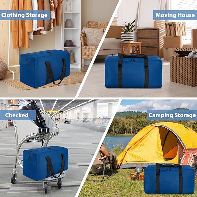 Large Travel Duffle Bag, 80L Gear Bag for Men and Women, Storage Bag Ideal for Overnight Camping and Weekend Getaways