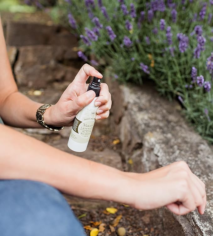 Victoria's Lavender Don’t Bug Me Natural Bug Spray for Kids, Men & Women – DEET Free Insect Spray with Essential Oils, Aloe Vera & Eucalyptus for Outdoor & Indoor, Made in USA – 2 Pack (4 Fl Oz)