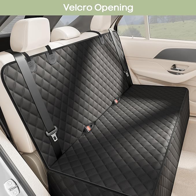 Dog Car Seat Cover for Back Seat, Waterproof Pet Bench Seat Cover for Dogs, Scratchproof Nonslip Reat Seat Protector for Cars, Trucks, SUVs