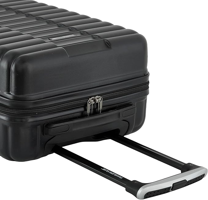 Travelers Club 22-Inch Gilroy Rolling Hardside Carry-On Luggage, Black