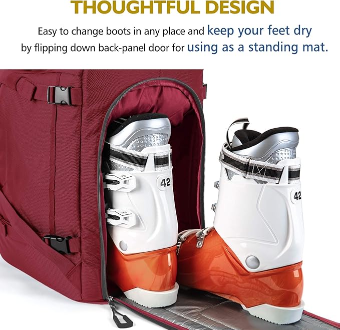 Unigear Ski Boot Bag Backpack for Helmet 50L/70L, Goggles, Gloves, Skis, Snowboard & Accessories