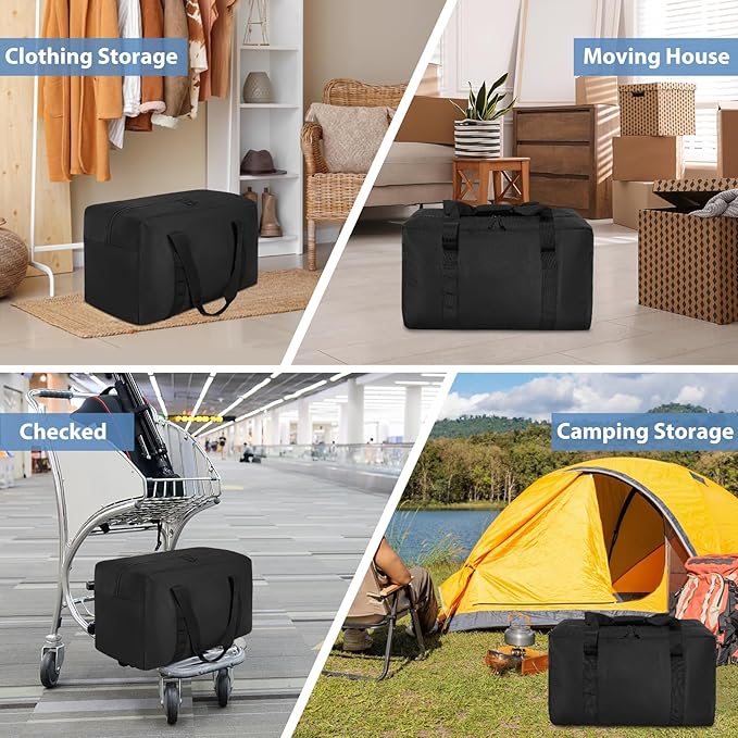 Large Travel Duffle Bag, 60L Gear Bag for Men and Women, Storage Bag Ideal for Overnight Camping and Weekend Getaways