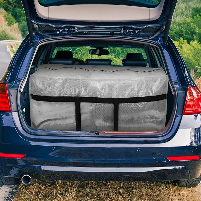 4 Pcs 66 Gallon Large Moving Bags with Zipper and Handles Foldable Storage Duffle Bags Heavy Duty Extra Large Totes for College Dorm Travel Clothes Blankets Bedding Moving (Clear)