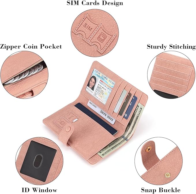 RFID Blocking Passport Wallet Cover Case Travel Document Organizer for Women and Men,Travel Wallet for Credit Card