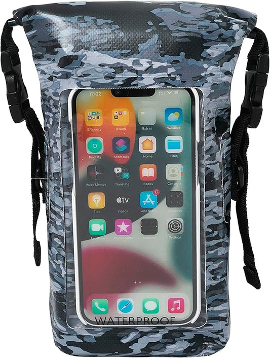 geckobrands Waterproof Phone Tote with 2L Dry Bag and Adjustable Strap – Protect Your Phone and Valuables While on The Go