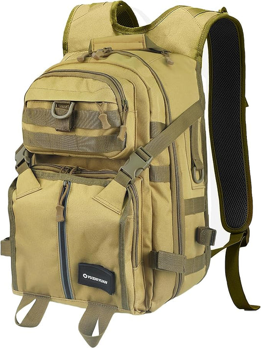 25L Hiking Backpack - 600D Oxford Water-Resistant, Large Capacity Dual-Shoulder Bag for Outdoor Trekking Camping