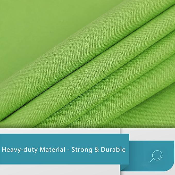 LOLOMLO Extra Large Canvas Laundry Bags with Handles & Drawstring Closure, Heavy Duty Tears Resistant Clothes Storage Travel Bags,25.5"x34",Green