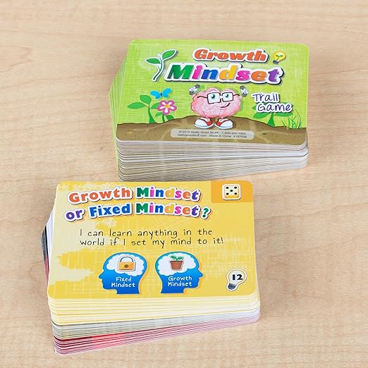 Really Good Stuff Growth Mindset Trail Game, Mindful Activities & Excercises to Grow Emotional Strength, Promote Growth Mindset, Focus, & Well Being