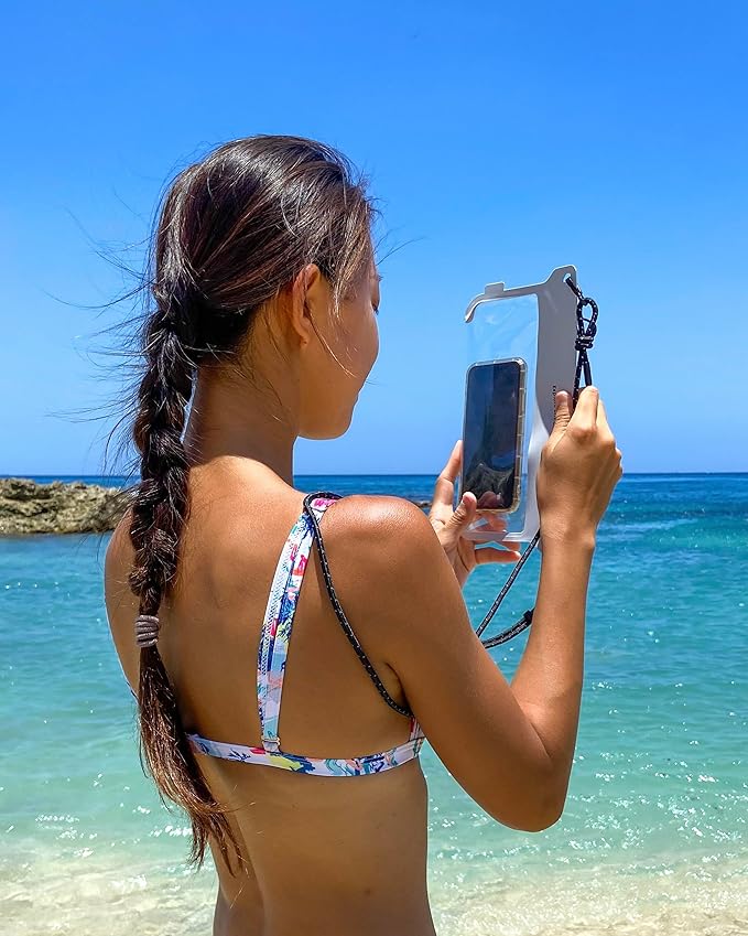 bitplay AquaSeal Lite- Universal Waterproof Phone Pouch/Dry Bag with Adjustable Strap Grey