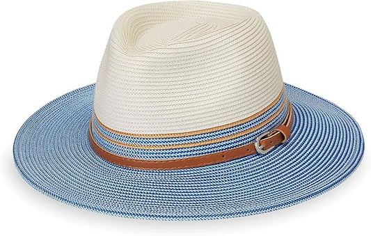 Wallaroo Hat Company Women’s Kristy Fedora – Small (Petite) or Medium | UPF 50+ | UV Sun Protection Hat | Packable Design