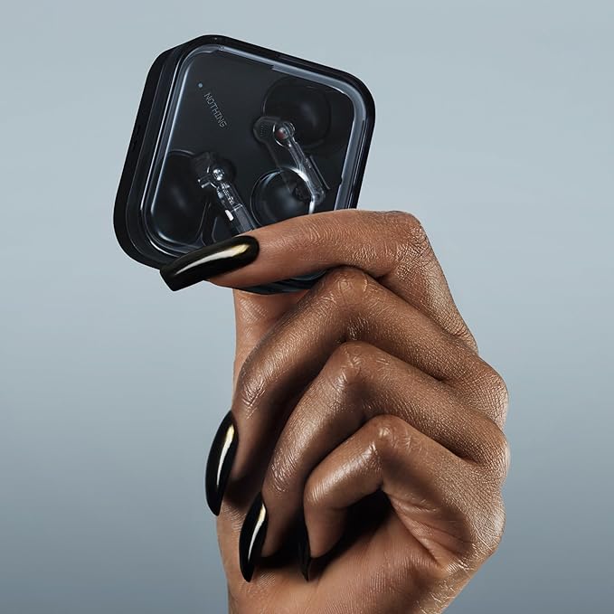 Nothing Ear (3) Wireless Earbuds Super Mic 45dB Hybrid Active Noise Cancelling Bluetooth Headphones Hi-Res 6 Mics, 12mm Dynamic Bass Boost, Dual Connect ANC Sport Ear Buds for iPhone Android, Black