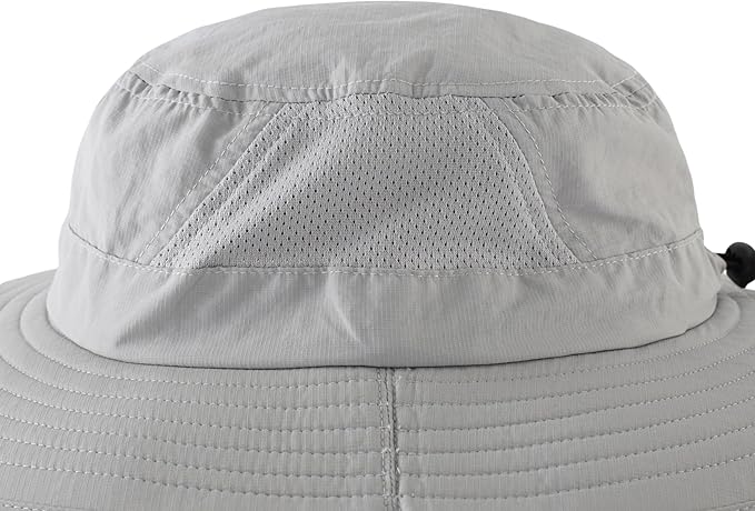 Connectyle Outdoor UPF50+ Men's Sun Hat Foldable Wide Brim Bucket Hat for Fishing Hiking Gardening Breathable Safari Hat