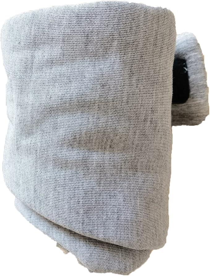 Fan Wu Cotton Sleep Mask for Side Sleepers – Soft, Lightweight & Breathable Blackout Eye Cover for Women & Men | Ideal for Travel, Hotel & Home Use | Grey