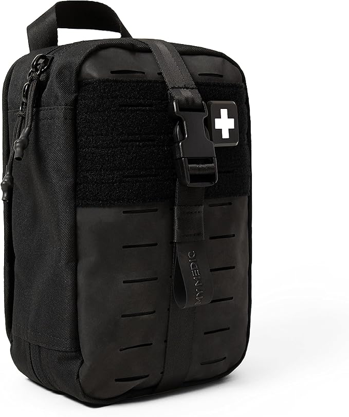 MY MEDIC MyFAK Standard Ifak First Aid Kit - 132 Life Saving Trauma and Medical Items - HSA FSA Eligible Survival Kit for Camping or Your Car - Black