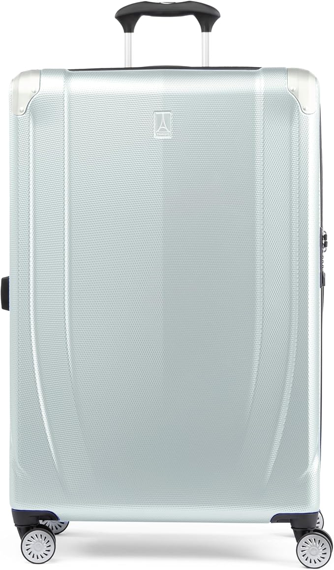 Travelpro Pathways 3 Hardside Expandable Luggage, 8 Spinner Wheels, Lightweight Hard Shell Suitcase, Cloud Grey, Checked Large 28 Inch
