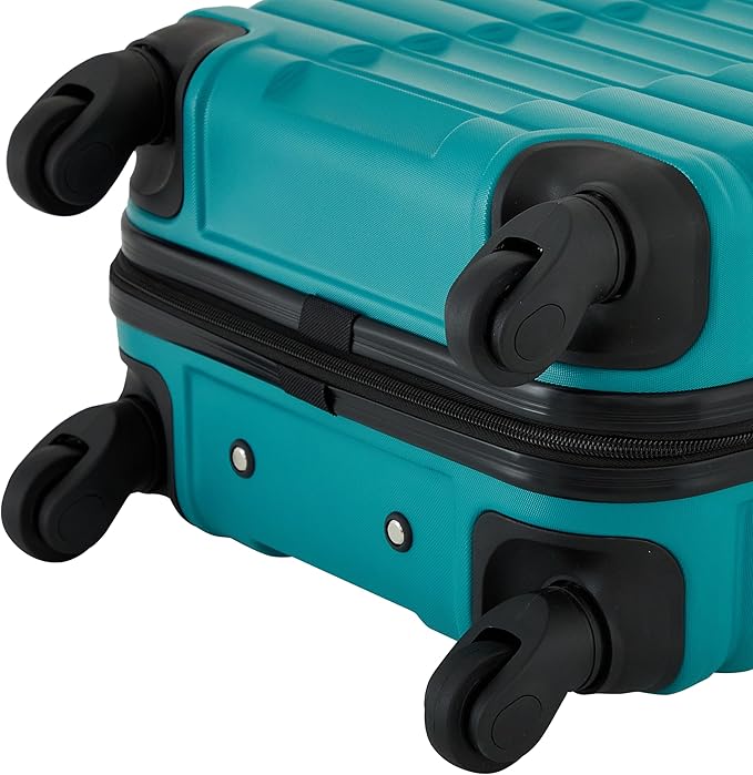 Travelers Club 22-Inch Gilroy Rolling Hardside Carry-On Luggage, Teal Blue