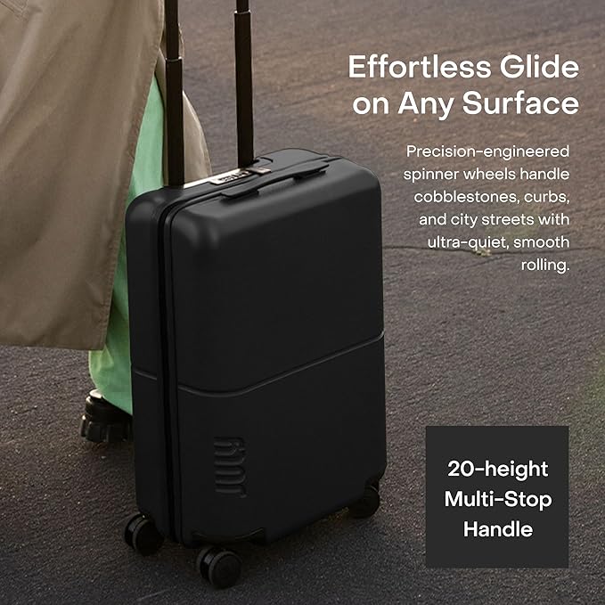 Carry On Essential - 20" Airline Approved Carry On Luggage with Wheels, Travel Suitcase for Men & Women - Premium Rolling Suitcase, TSA Lock, Polycarbonate Shell, Spinner Wheels - Charcoal