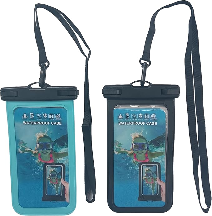 Waterproof Phone Pouch, Waterproof Phone Case, for iPhone 17 16 15 14 Pro Max，IPX8 Waterproof Rating, airtight Zipper Seal