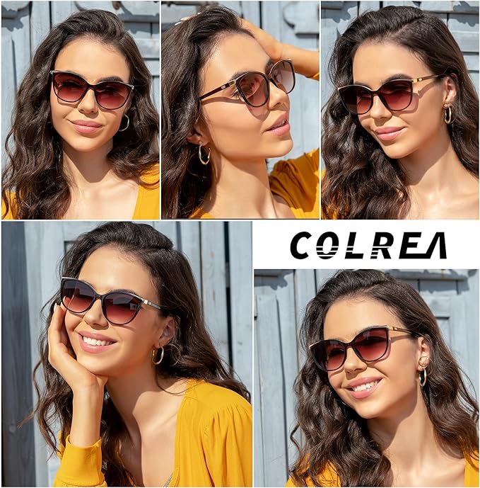 Trendy Cat Eye Sunglasses for Women Fashion Cateye UV400 Protection Glasses CL22017