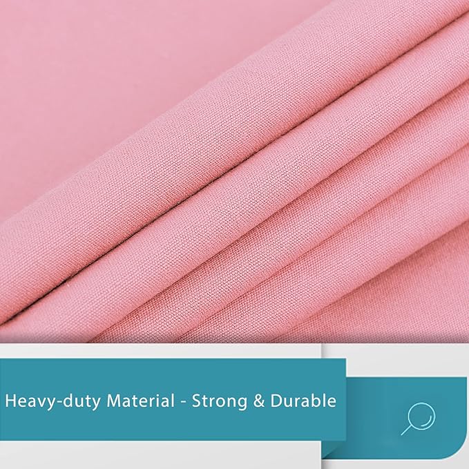 LOLOMLO Extra Large Canvas Laundry Bags with Handles & Drawstring Closure, Heavy Duty Tears Resistant Clothes Storage Travel Bags, Machine Washable Multi Use Laundry Bag liner for Laundry Hamper - 25.5 x 34 in - Pink