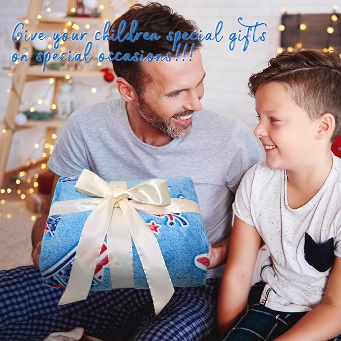 Glow in The Dark Blanket American Flag Blanket July 4th Decor USA Flag Patriotic Star Stripes Independence for Men Women Kids