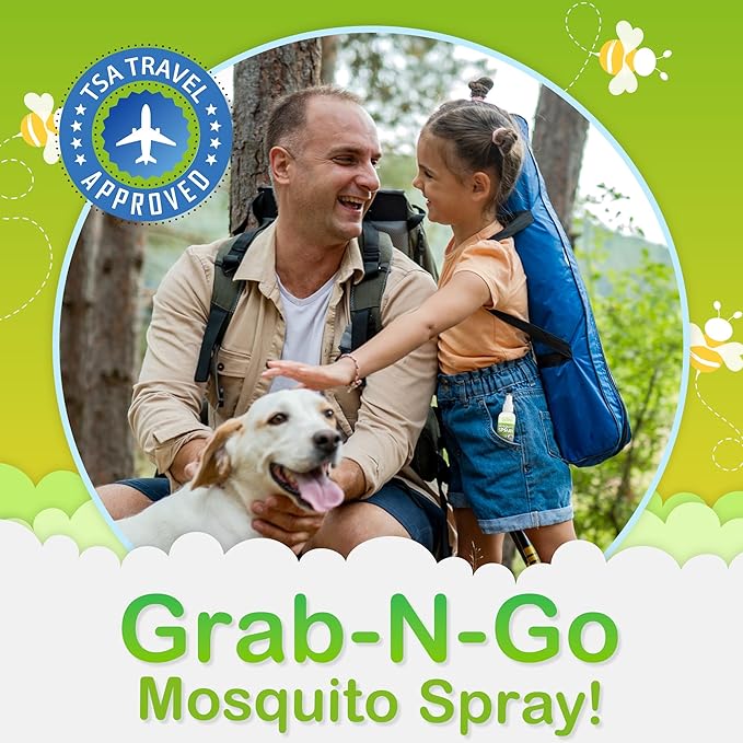 Ms. Pixie's Mosquito Spray, Natural Mosquito Repellent for Outdoor & Indoor Use, 3 oz (90mL)