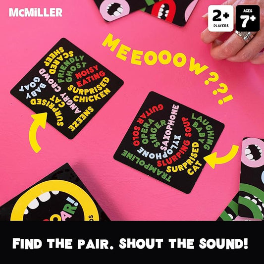 UPROAR! Family Sound-Matching Card Game – Hilarious Fast Game for Kids 7+, Parents & Teens | Easy to Learn, 2–6 Players, 10–20 Min | Travel-Size | Great for Family Game Night & Stocking Stuffers