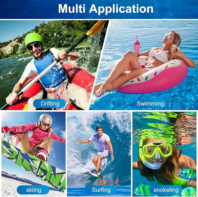 Waterproof Phone Pouch Floating, IP68 Waterproof Phone Case for iPhone 16 Pro 15 14 13 12 11 Pro Max Samsung Google, Dry Bag with Adjustable Lanyard, Up to 6.7'' Black