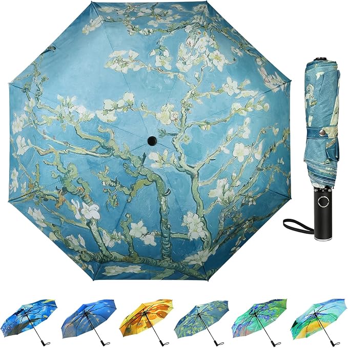 Umbrella, Pretty Umbrellas for Women and men, Ladies Umbrellas for Rain, Automatic Folding Umbrellas Open Close